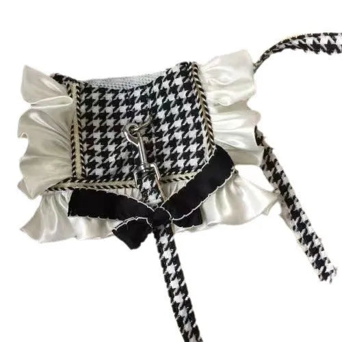 Polyester dog cat vest with hand holding rope, classic style traction, princess style, sizes XS to 2XL