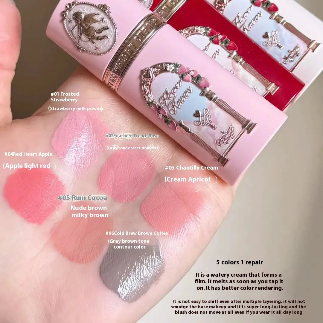 Strawberry Cupid Liquid Blush bottle in one of six shades from the Cupid series.