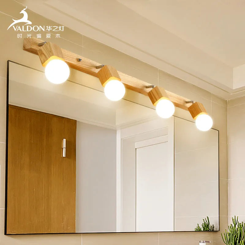 24cm diameter mirror cabinet LED wall lamp for bedroom installation with multiple light colour options