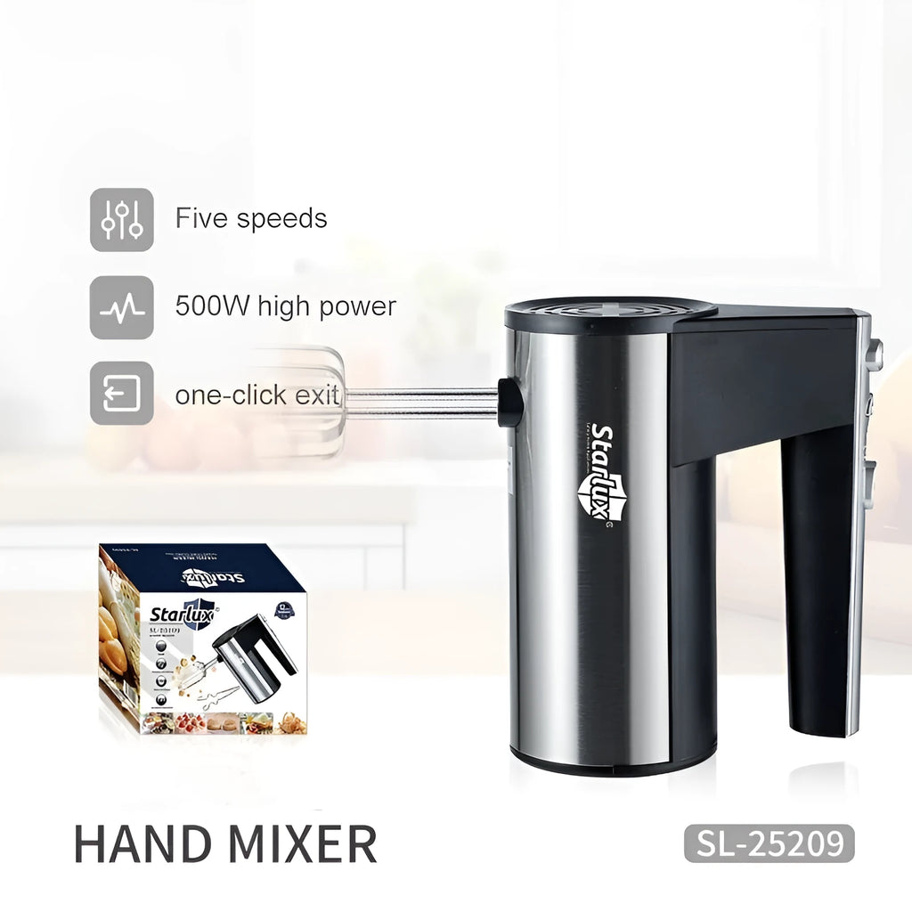 SL-25209 colour household electric hand mixer with 5-speed control