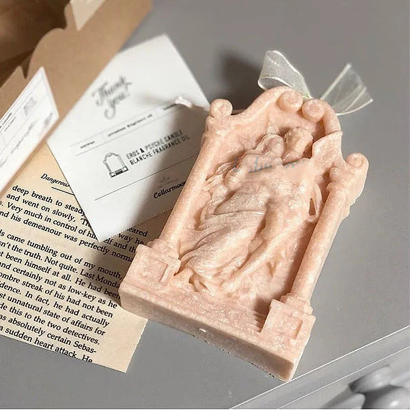Ancient Greek couple angel silicone baking and craft mold