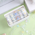 Five rolls of transparent decorative washi tape with Midsummer Daisy pattern, each 1.5cm wide