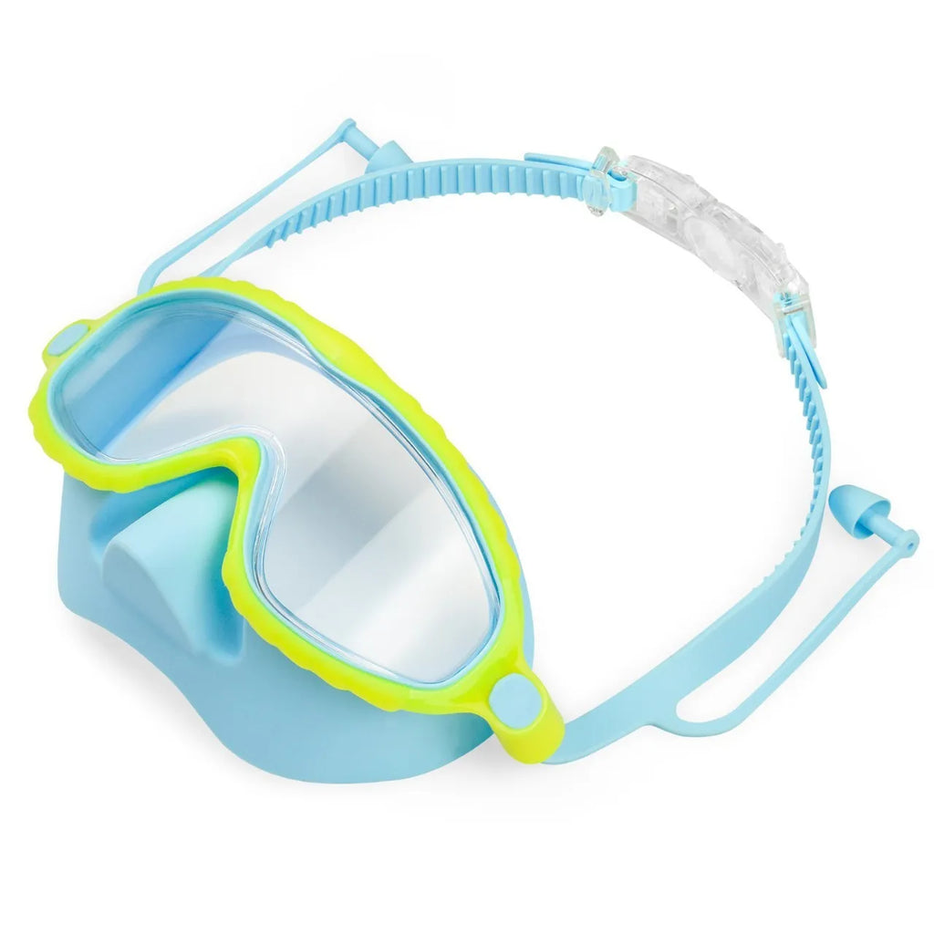 Children's anti-choke swimming goggles with HD anti-fog lens, large frame, blue pink colour