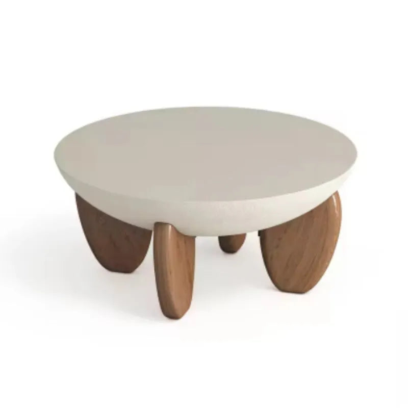 White solid wood adjustable height coffee table with storage compartment