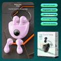 Bluetooth 5.3 ear hook headphones with fingerprint touch control, clip-on sports design, black green purple white