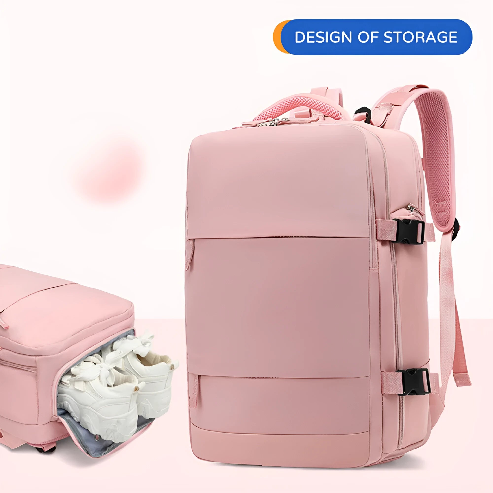 Large grey waterproof mummy style backpack with a 45L capacity shown on a neutral background.