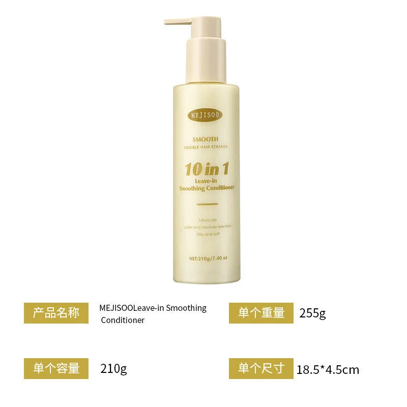 Wash-free Soft 10-in-1 Hair Conditioner bottle, 210g, for ladies.