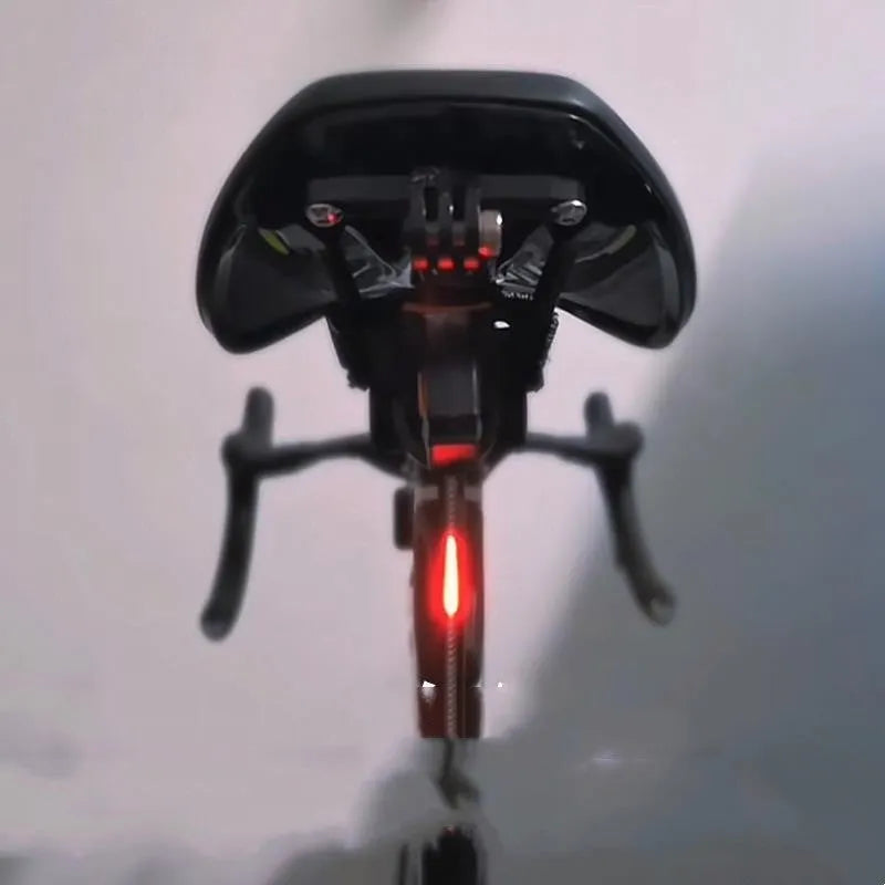 USB charging waterproof bicycle taillight in five colour options for night riding safety