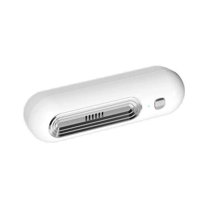 USB air purifier and refrigerator deodorizer in gold, silver, or purple, for spaces under 10 sq m.