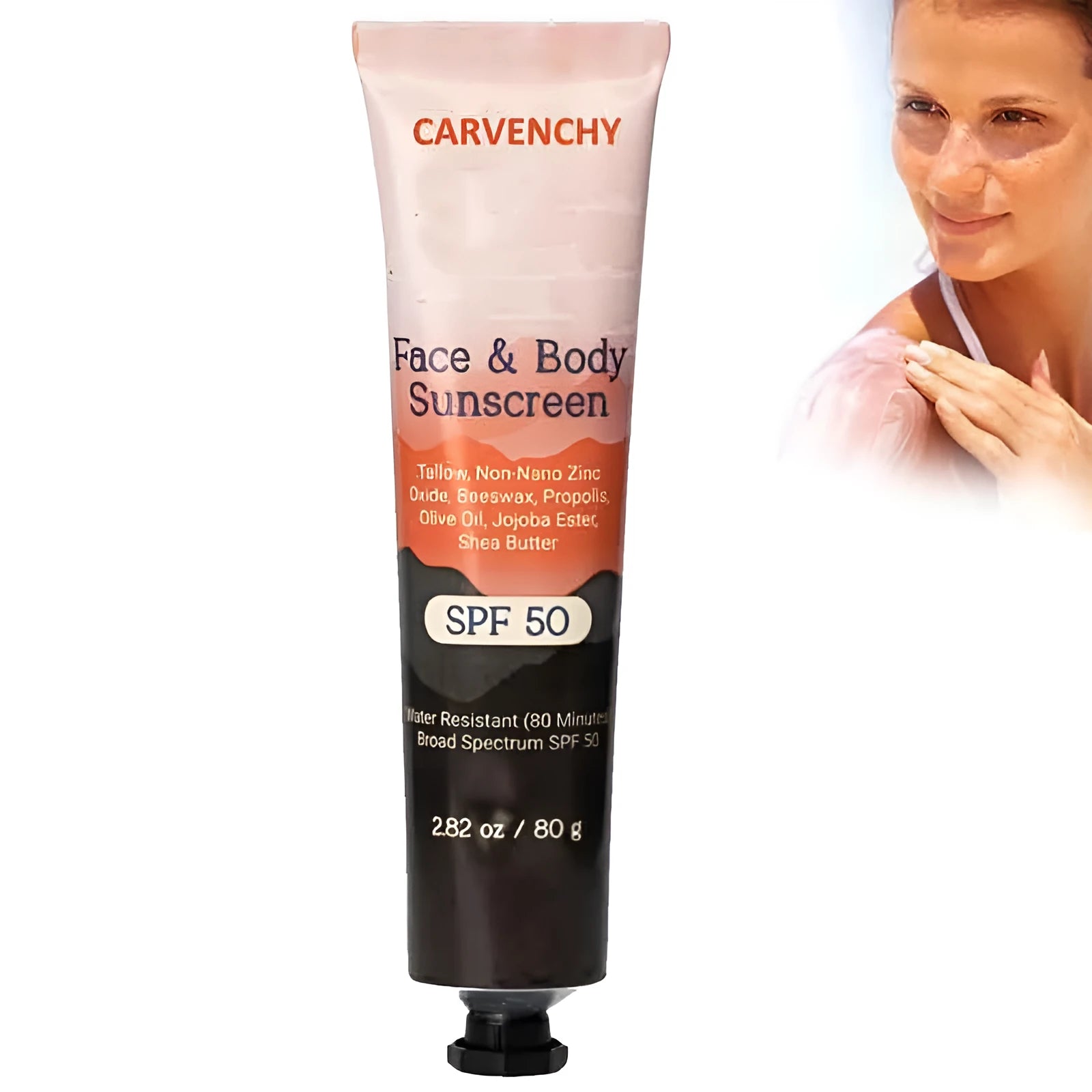 96g natural mineral sunscreen cream container with botanical extracts for facial and body protection