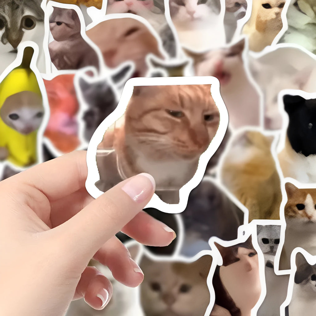 110 cute cat stickers in one pack, printed decorative design for scrapbooking, journals and laptops
