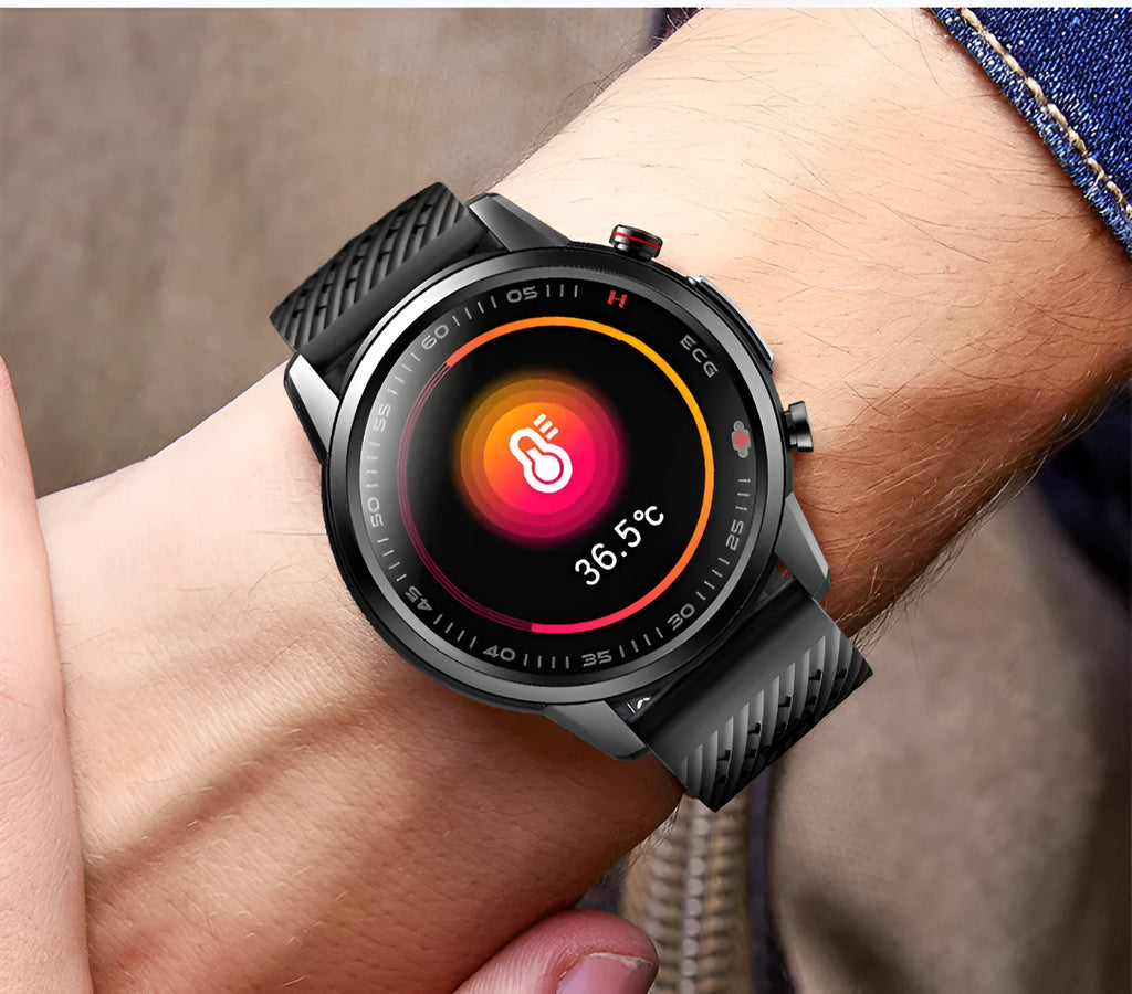 F800 ECG blood pressure sports smart watch, 1.3 inch 360x360 screen, TPU wristband, black or silver grey
