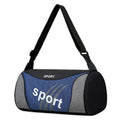 Portable Oxford cloth travel bag with alphabet detail, unisex holdall in black, blue, dark blue, light grey or wine red