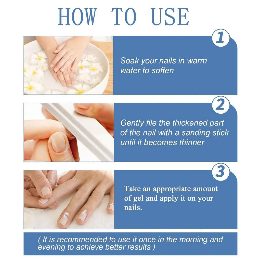Nail gel application tool with 20g capacity measuring 3cm by 2cm by 12.8cm