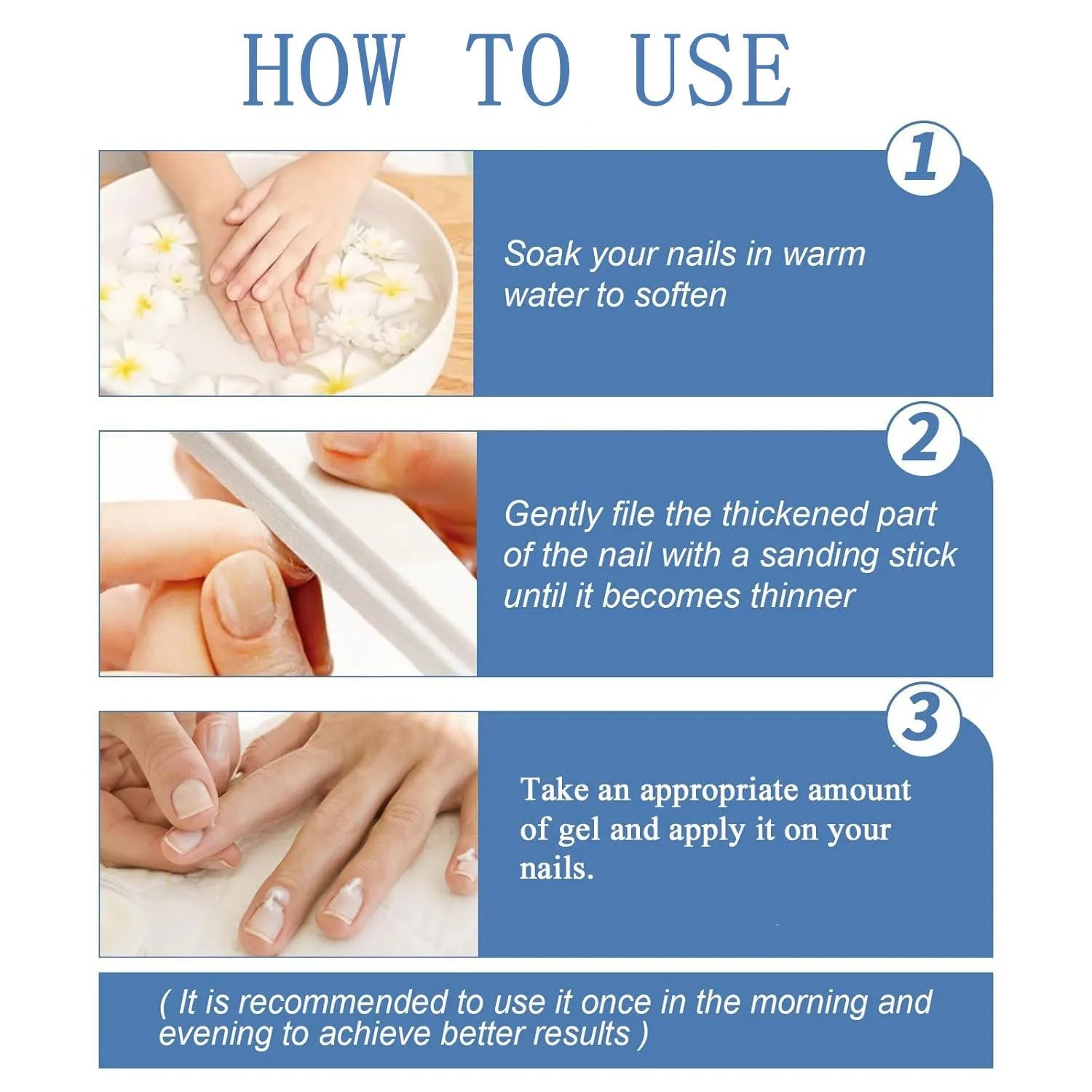 Nail gel application tool with 20g capacity measuring 3cm by 2cm by 12.8cm