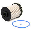 Diesel fuel filter and gasket for Vauxhall Opel Astra, 106mm tall, with OE numbers 23304095 23304096