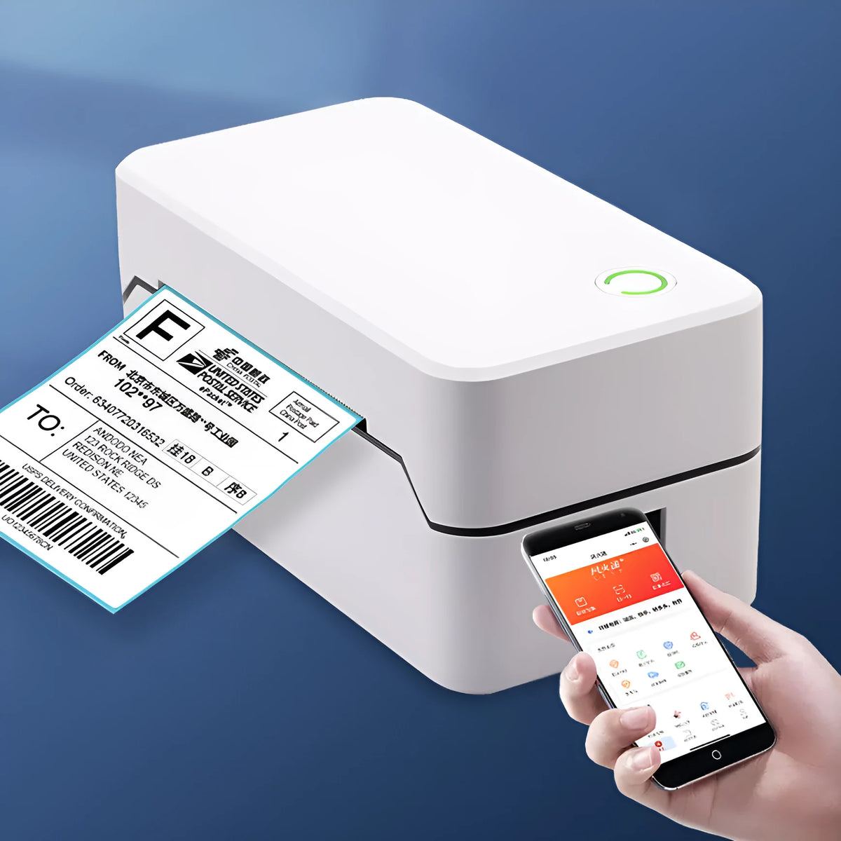 Thermal Express single electronic surface printer with compact design and Bluetooth connectivity