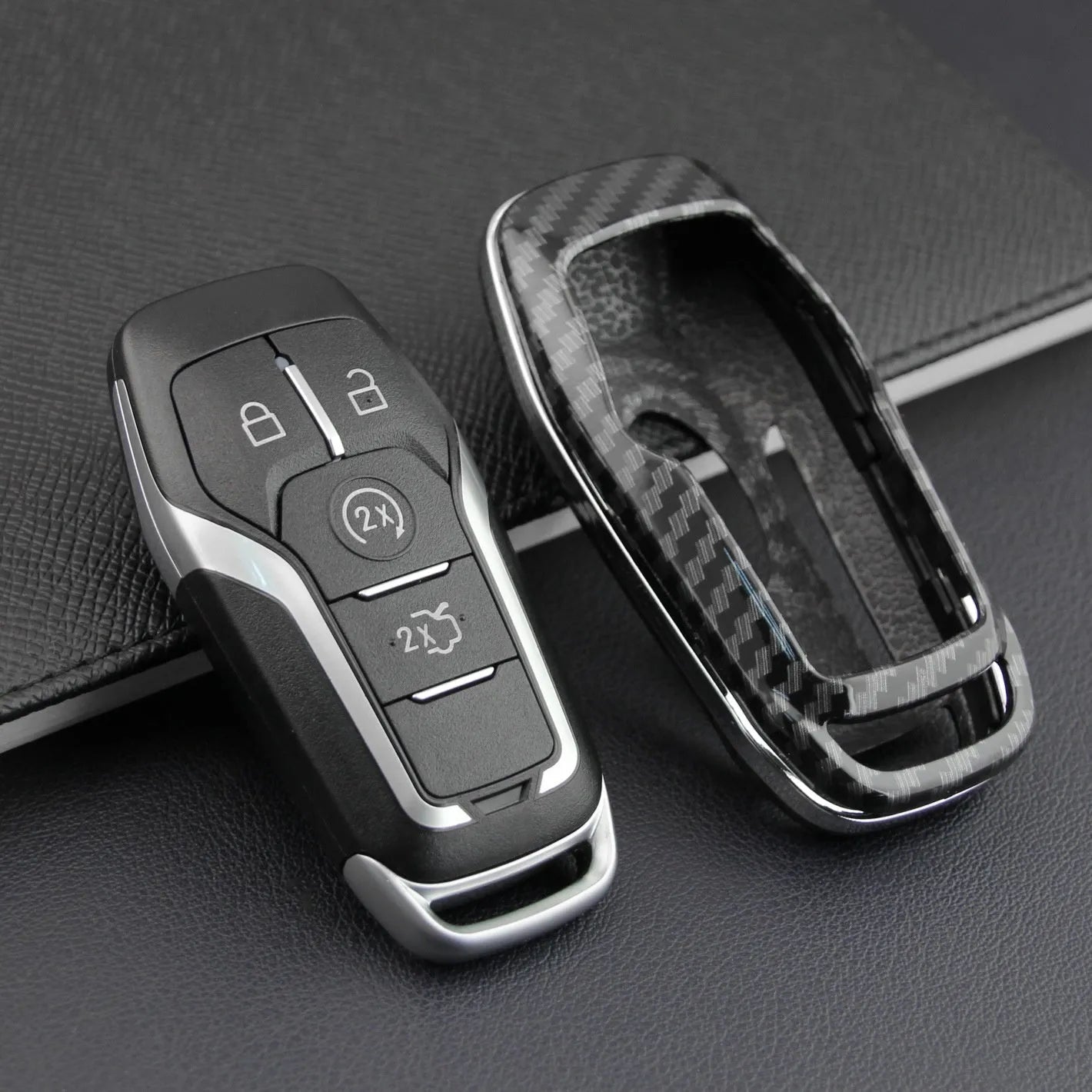 Plastic protective shell for car remote control key in single shell design