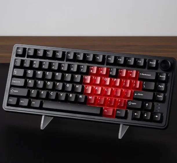 Bluetooth keyboard with integrated stand in plastic finish with heat sublimation key markings