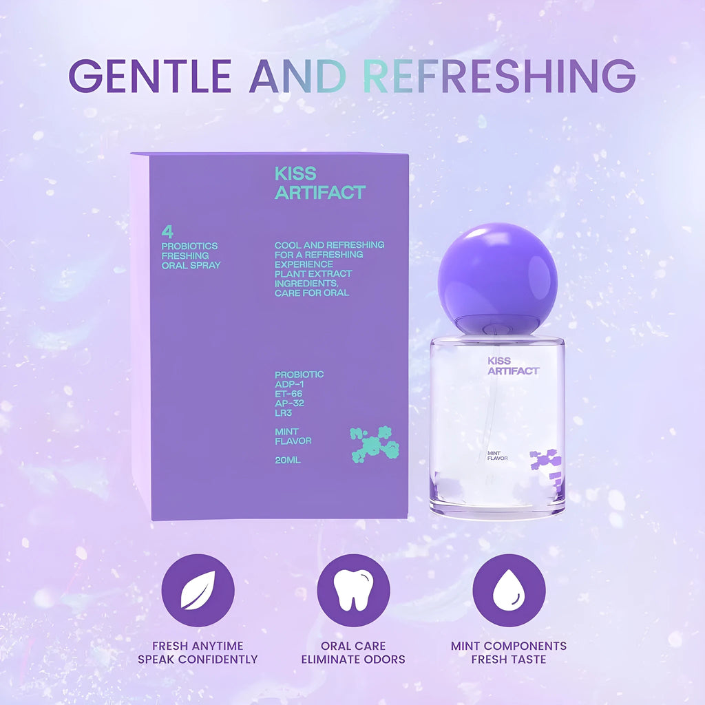20ml probiotic oral spray bottle with hydrating properties for portable body care