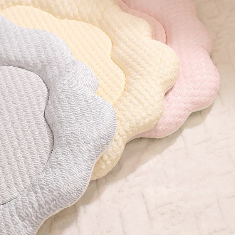 Cooling pet mat for cats and small dogs, 70x55cm, in grey green pink or yellow