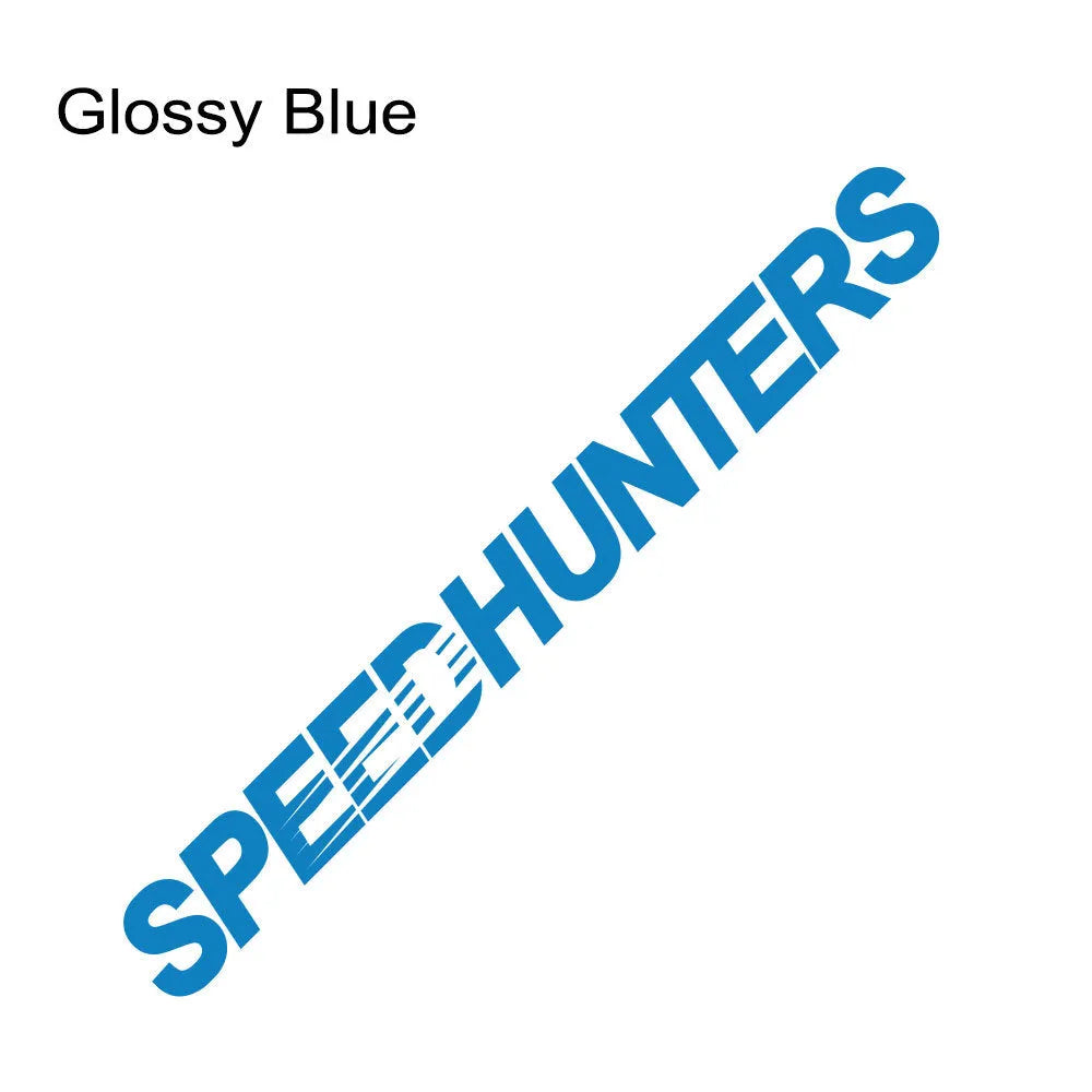 Speed Hunters reflective vinyl car sticker for rear gear or boot, 59 cm by 10 cm.