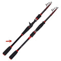 MH carbon shrinking rod straight shank collapsible fishing rod for ocean boat fishing
