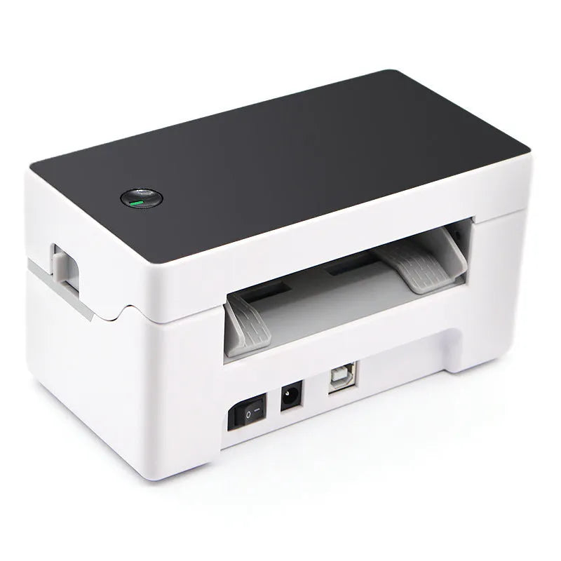 Thermal label printer with USB and Bluetooth, 203 dpi, 150mm/s, 16x8x8cm, for barcode and sticker printing