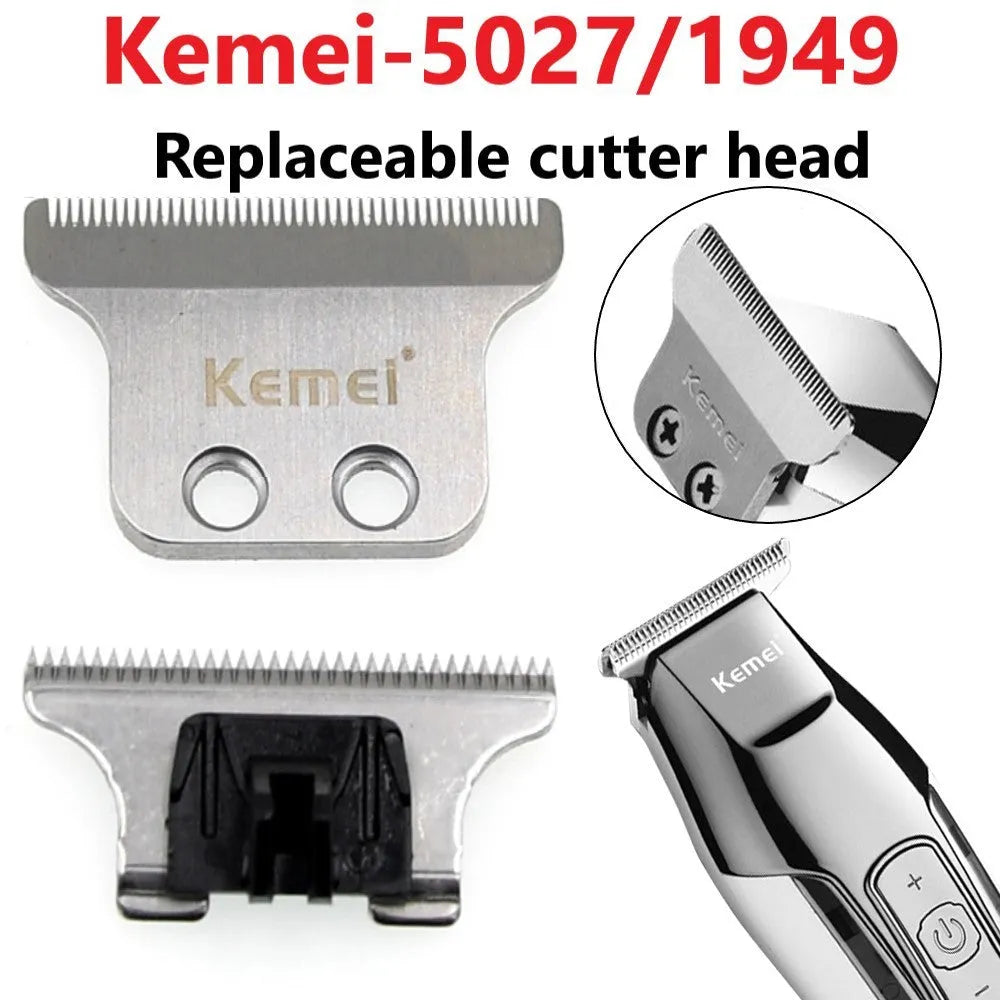Barber scissors with LCD display and rechargeable power supply