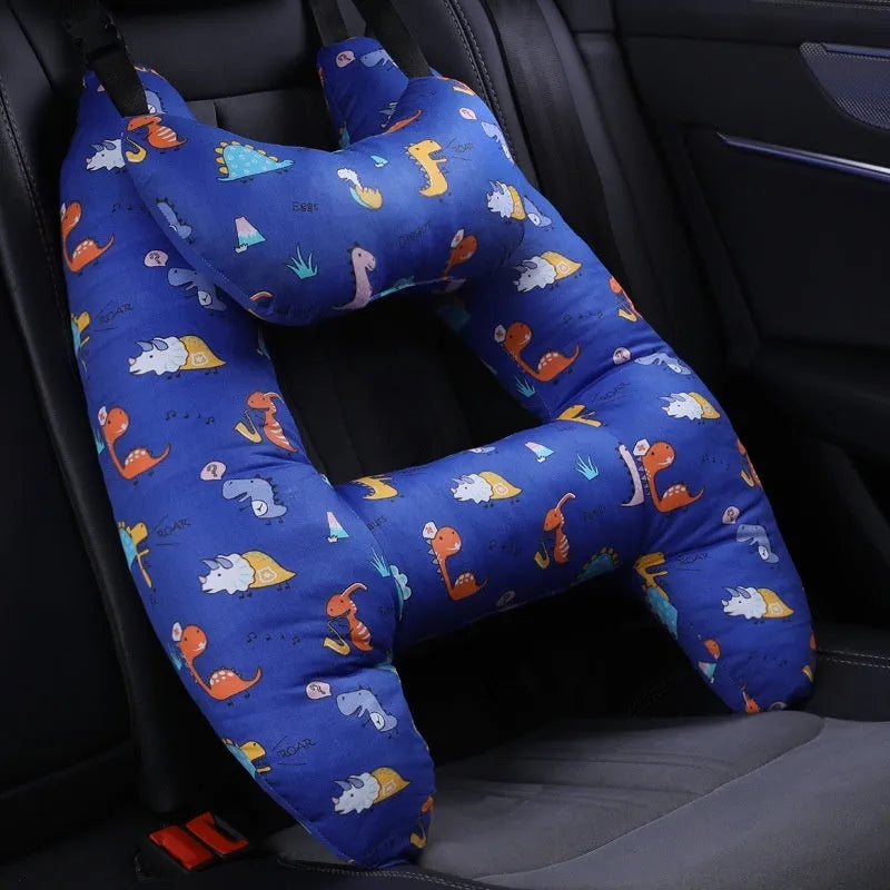 55x70cm car headrest pillow with pearl cotton filling in a selected pattern.