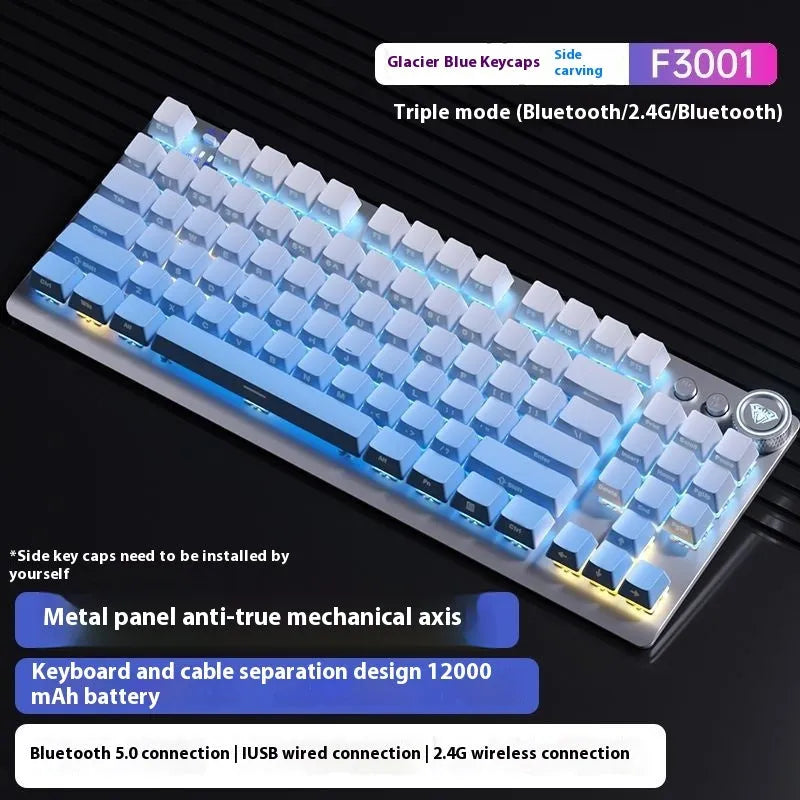 Tarantula wireless mechanical keyboard with side engraving on a metal case