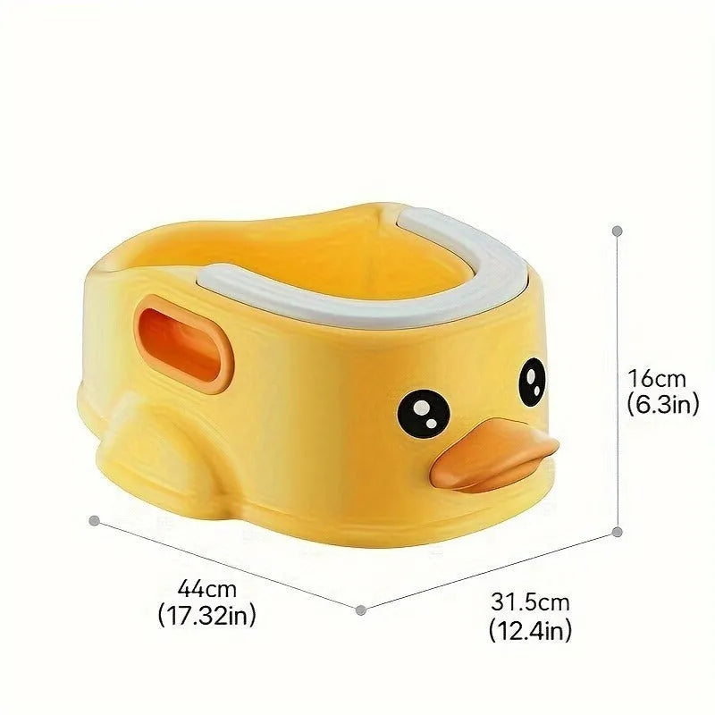 Blue duck-shaped PVC bathtub for washing dogs and cats without electricity