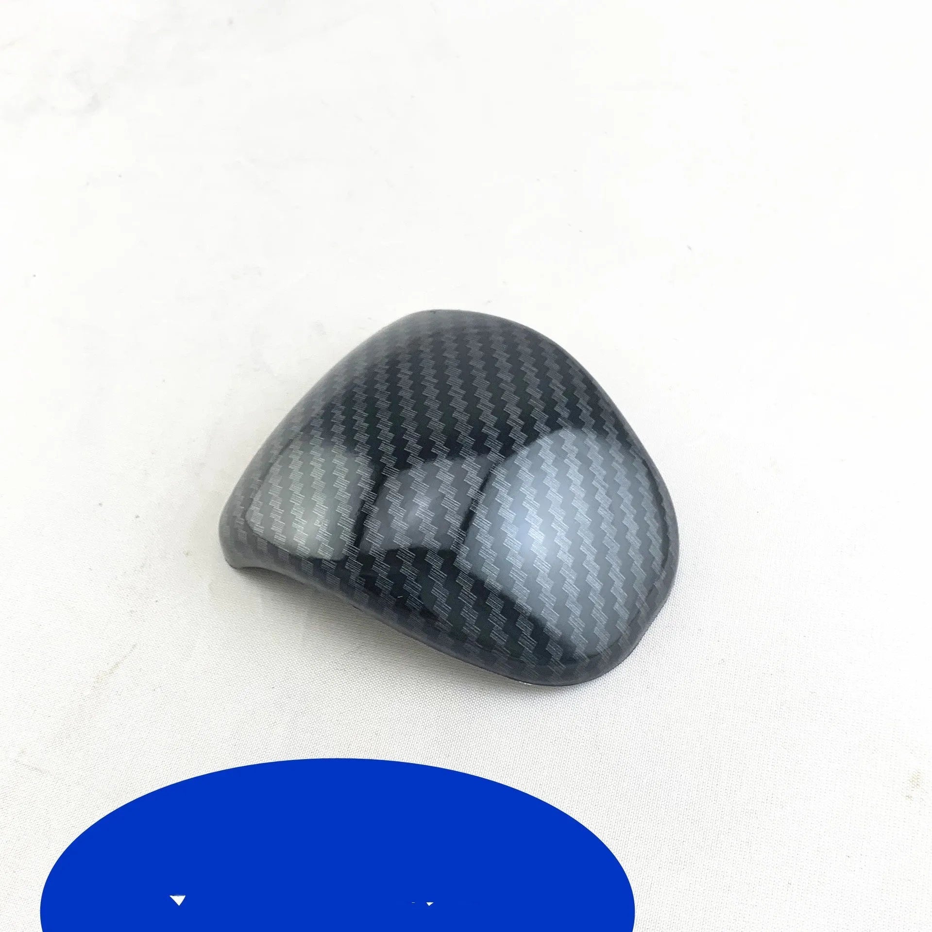 Black carbon fibre pattern gear shift cover for car interior modification