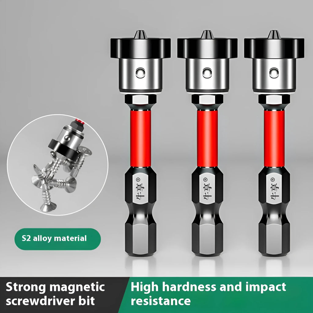 S2 steel strong magnetic positioning screwdriver bit, 50mm full length, for electric hand drill and screwdriver