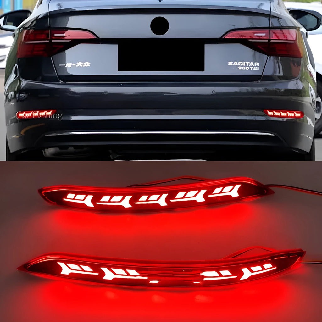 Volkswagen Sagitar rear LED bumper light with scan flowing water effect for 2019-2021 models.