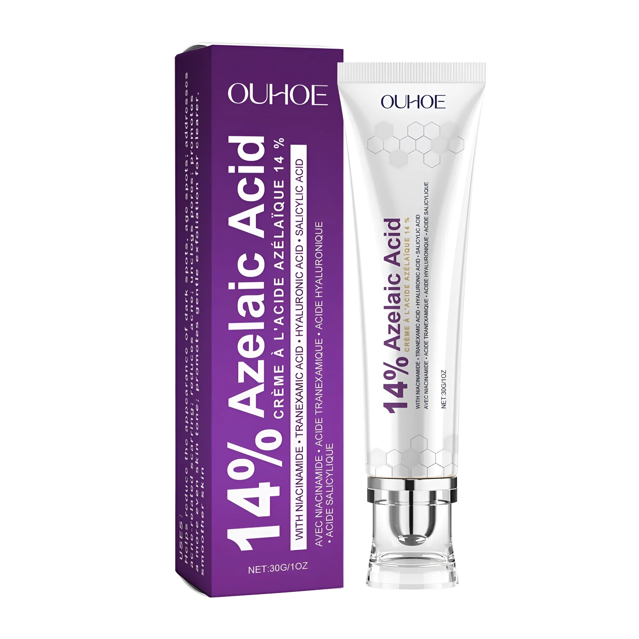 A 30g tub of nicotinamide face cream for soothing and moisturising the skin.