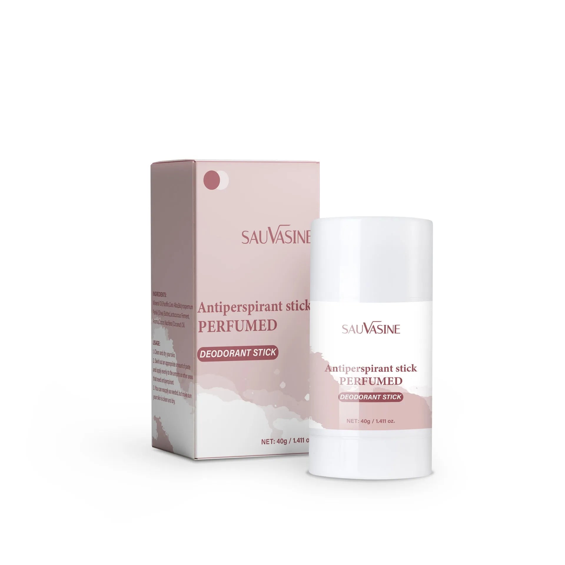 40g antiperspirant deodorant stick in solid format for underarm odour control.