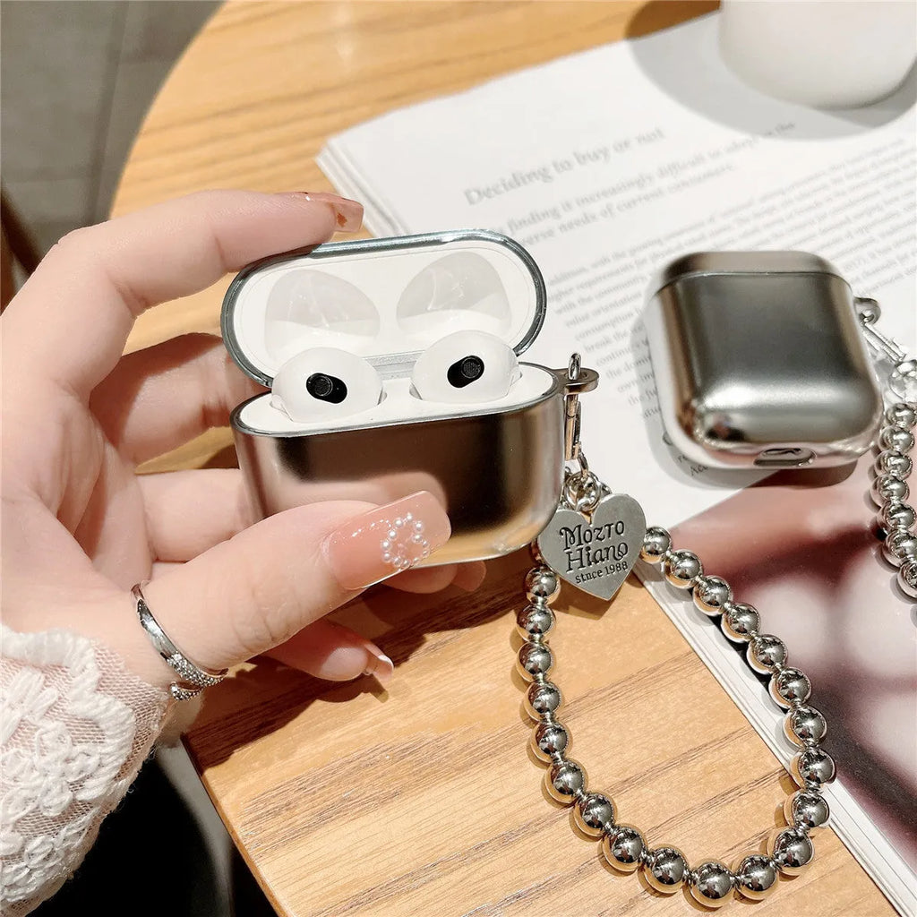 Matte plating electroplating protective case for Apple AirPods headphones