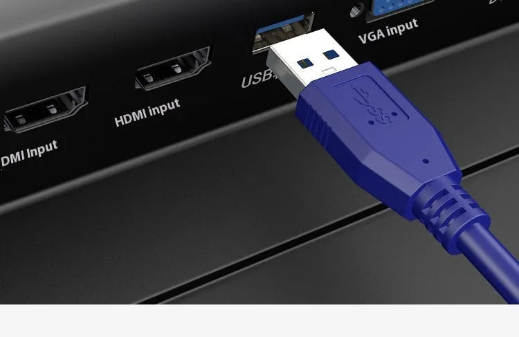 USB 3.0 male to male data cable with nickel-plated Type-A connectors, shown with length options.