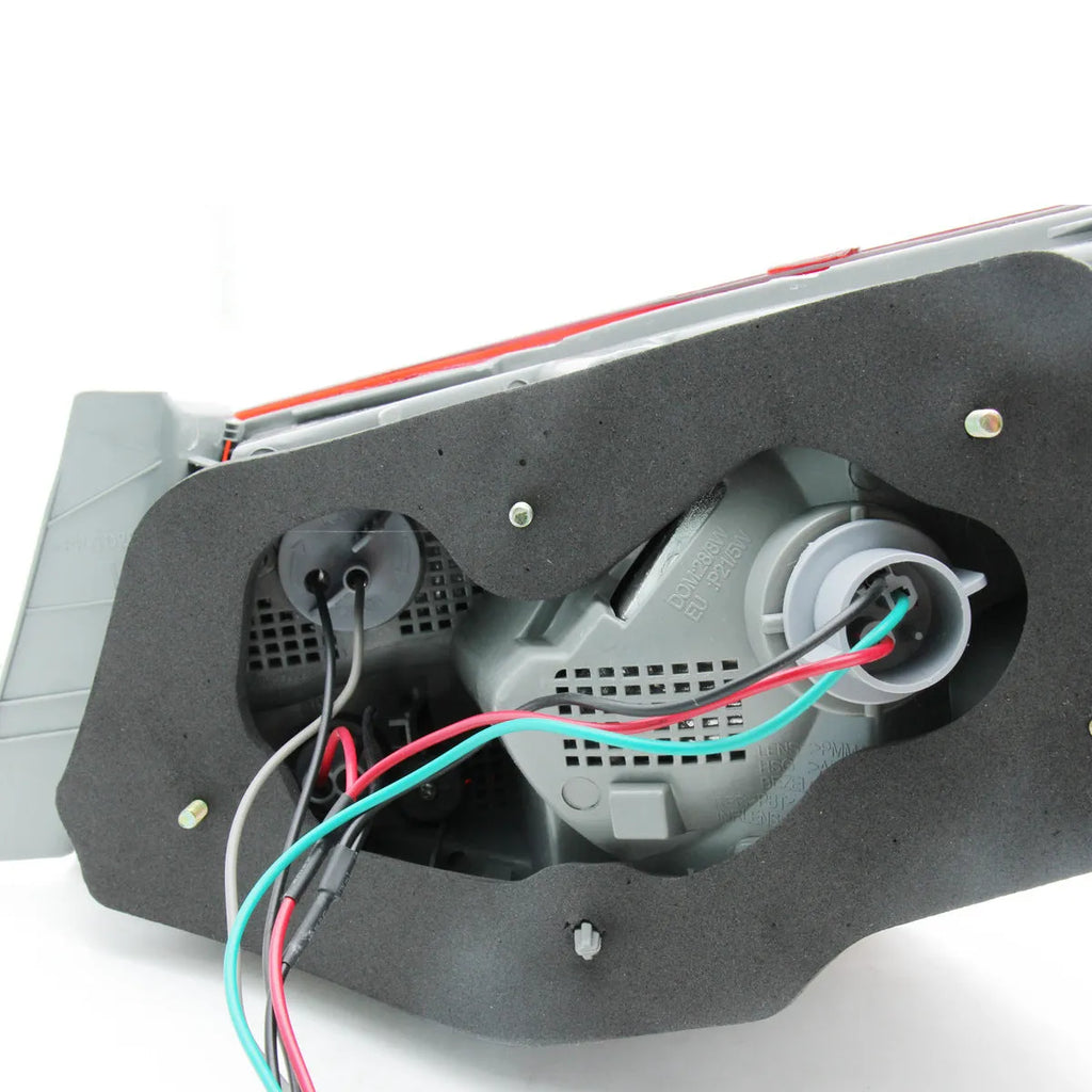 Hyundai Sonata 2011-2014 model red outer tail light half assembly with ABS housing.