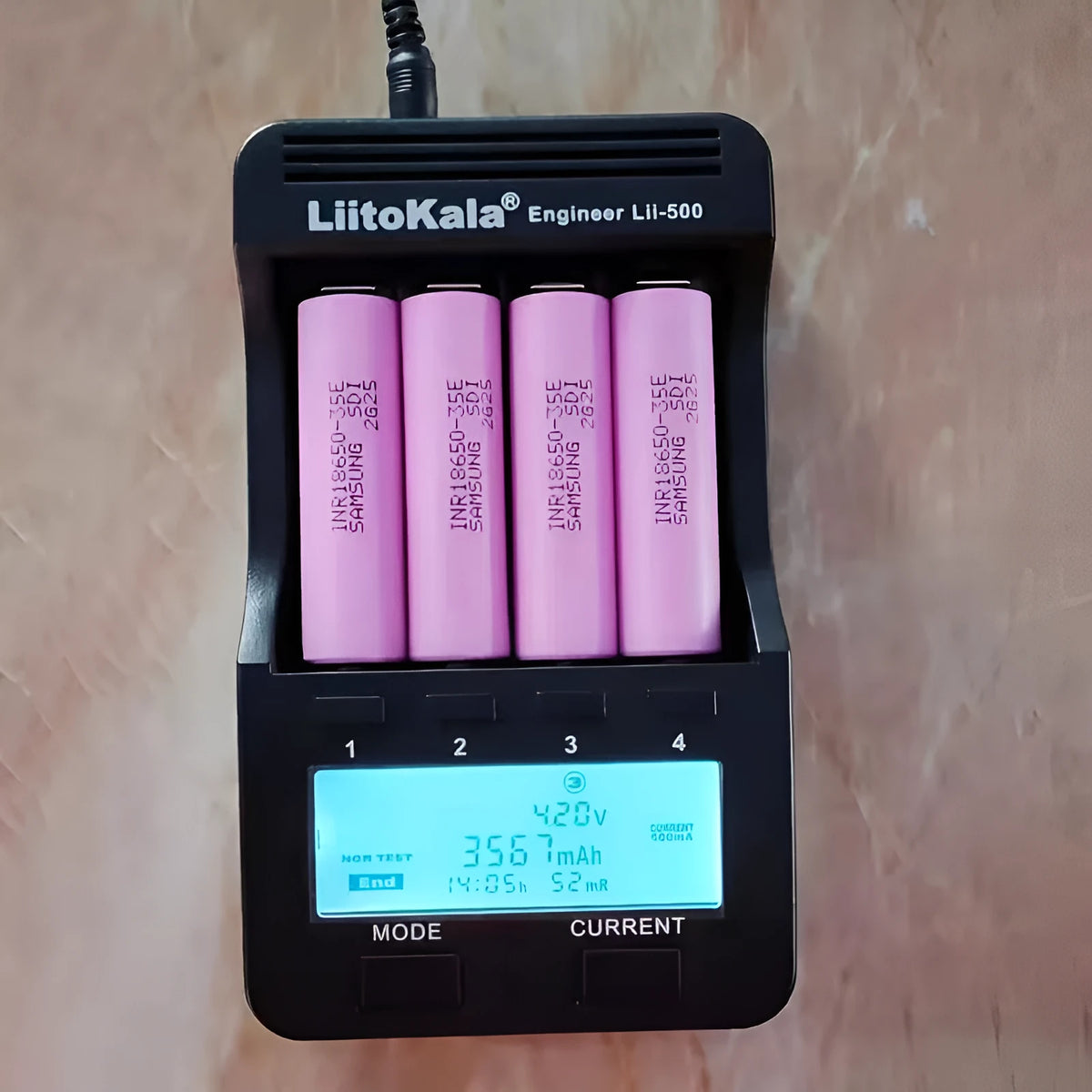 INR18650-35E 3500mAh 3.7V lithium battery cell 18.5mm x 65.2mm