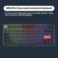 Ajazz AK832PRO three-mode mechanical keyboard with colour screen on a desk