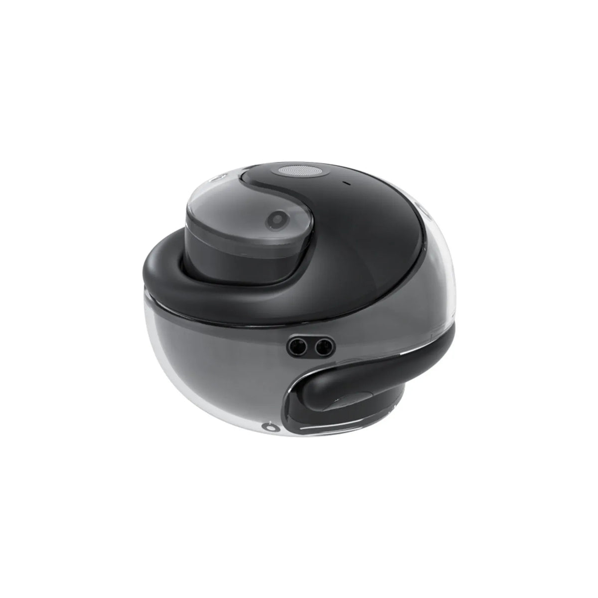 JM13 wireless ear hook sports headphones in black or skin colour with ABS build and 10m range