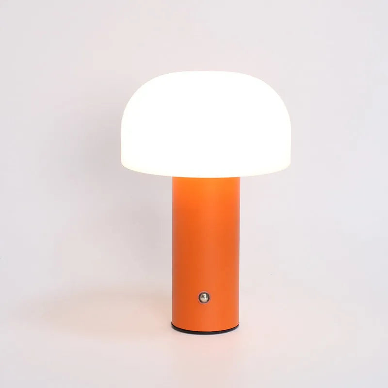 USB dual-purpose table lamp in four colour options - white, black, orange, green