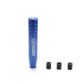 Blue aluminium alloy universal gear head, 18cm full length, for compatible manual and automatic car gear levers