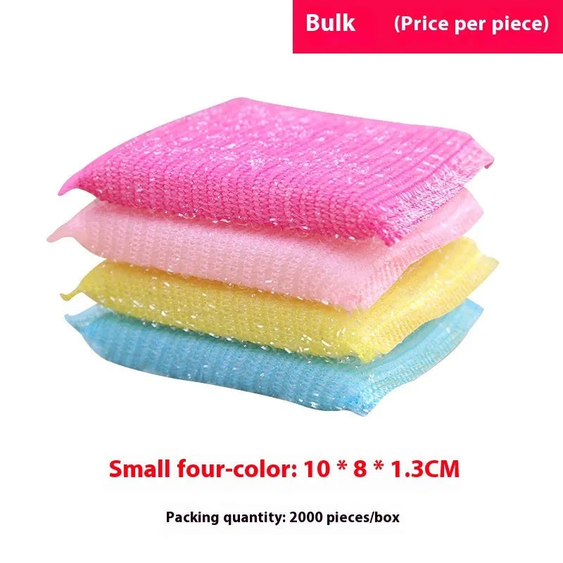 Pinstripe fabric dishwashing spong mop in macaron colours measuring 12cm with fine stripe pattern