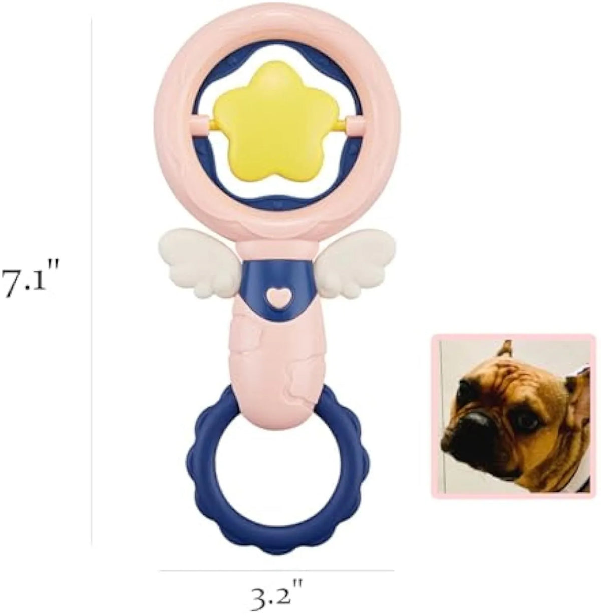 Four interactive dog toys for dental care and boredom, showing durable construction and safety features