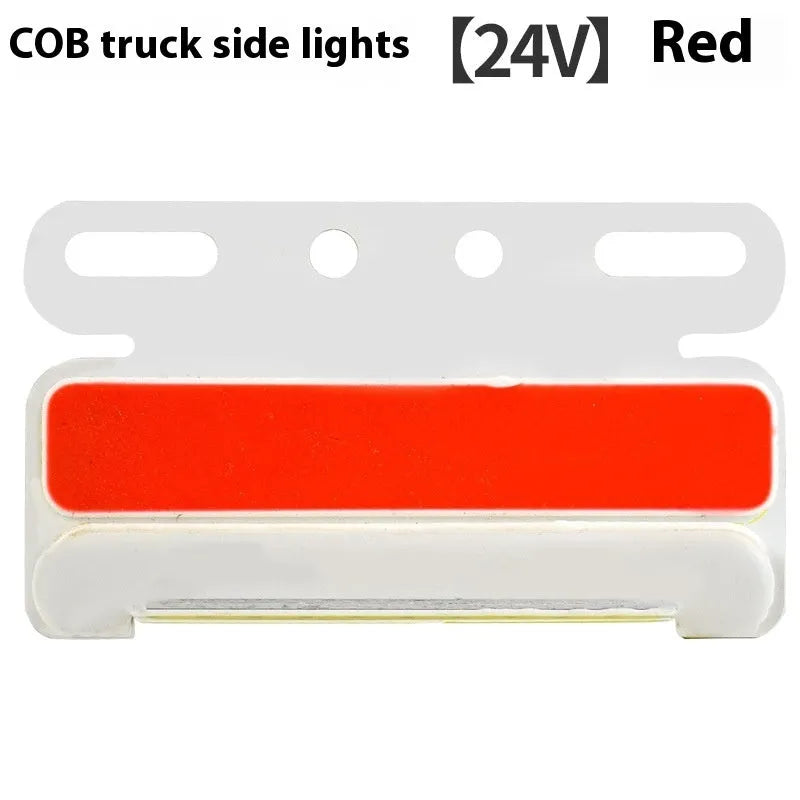 Waterproof aluminium LED truck side light in choice of colours for 12V or 24V vehicles