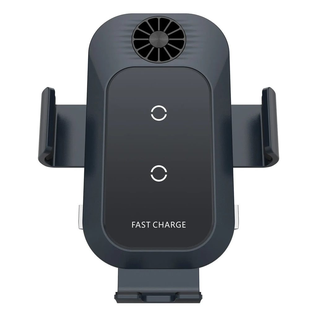 C35 colour car wireless charger phone holder mounted on air vent with Type-C cable