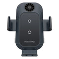 C35 colour car wireless charger phone holder mounted on air vent with Type-C cable